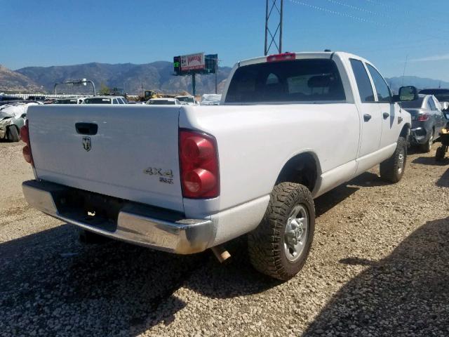 3D7KS28T99G511301 - 2009 DODGE RAM 2500 WHITE photo 4