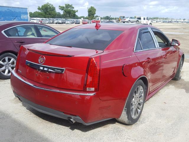 1G6DJ5EYXB0164114 - 2011 CADILLAC CTS PERFOR BURGUNDY photo 4