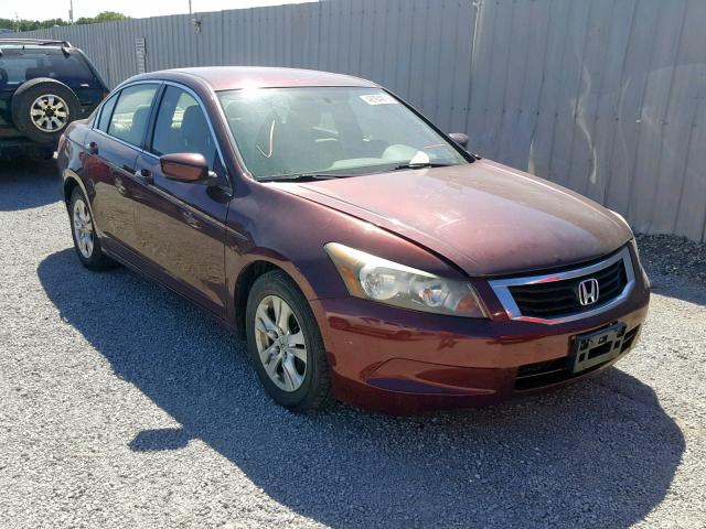 JHMCP26499C008168 - 2009 HONDA ACCORD LXP MAROON photo 1