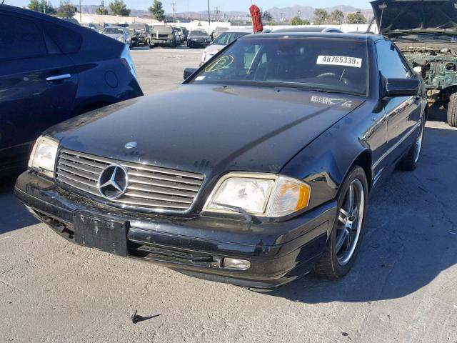 WDBFA67F2WF160843 - 1998 MERCEDES-BENZ SL 500 BLACK photo 2