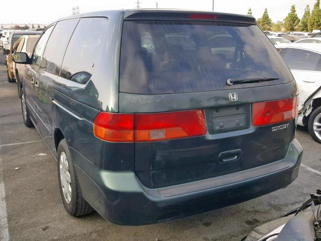 2HKRL18561H595056 - 2001 HONDA ODYSSEY LX GREEN photo 3