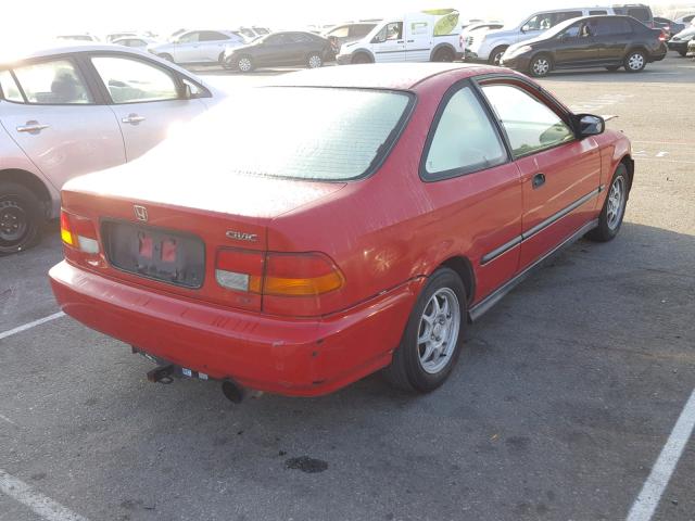 1HGEJ7129WL015827 - 1998 HONDA CIVIC HX RED photo 4