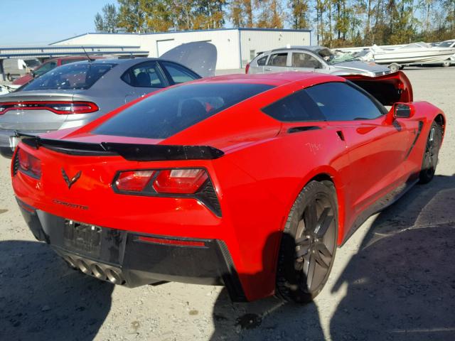 1G1YH2D73H5109493 - 2017 CHEVROLET CORVETTE S RED photo 4