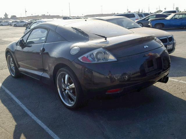 4A3AK24F06E006933 - 2006 MITSUBISHI ECLIPSE GS BLACK photo 3