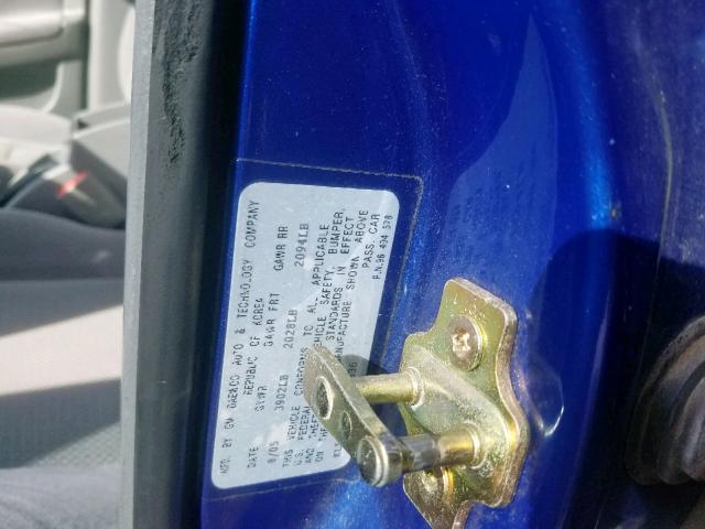 KL5JD86Z36K267536 - 2006 SUZUKI FORENZA BLUE photo 10