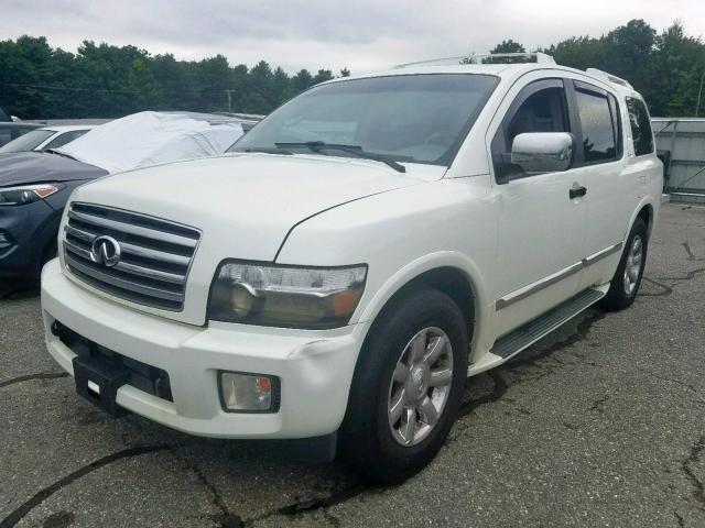 5N3AA08C25N805611 - 2005 INFINITI QX56 WHITE photo 2