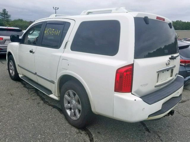 5N3AA08C25N805611 - 2005 INFINITI QX56 WHITE photo 3