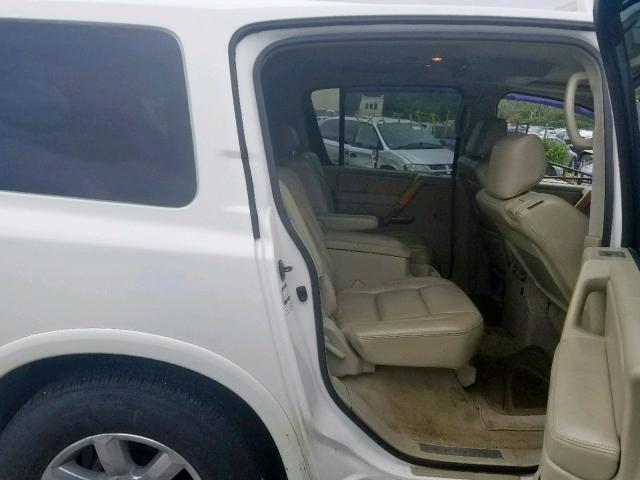 5N3AA08C25N805611 - 2005 INFINITI QX56 WHITE photo 6