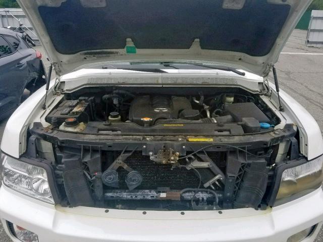 5N3AA08C25N805611 - 2005 INFINITI QX56 WHITE photo 7