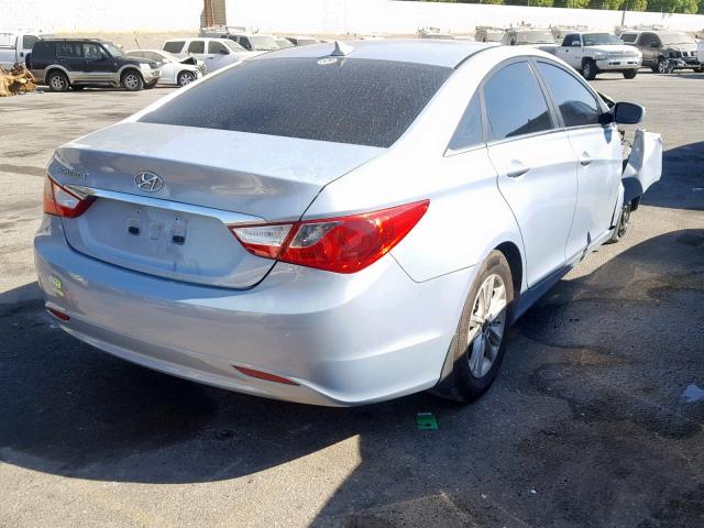 5NPEB4AC5CH376510 - 2012 HYUNDAI SONATA GLS SILVER photo 4