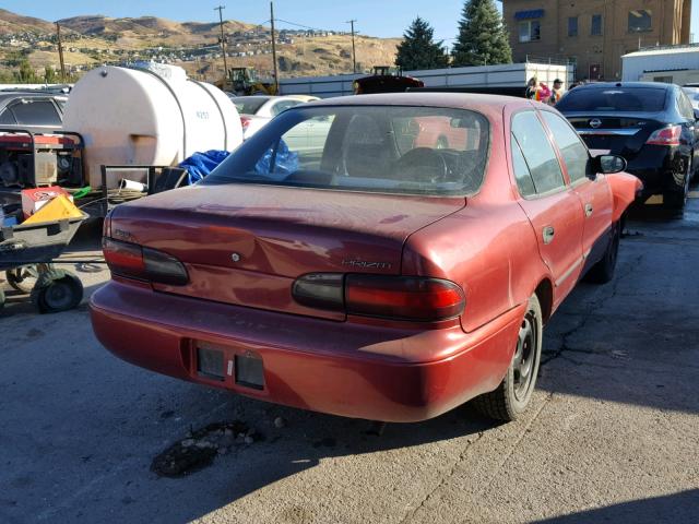 1Y1SK5266SZ076642 - 1995 GEO PRIZM BASE ბურგუნდია ფოტო 4
