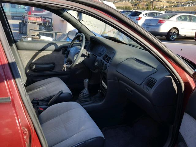 1Y1SK5266SZ076642 - 1995 GEO PRIZM BASE ბურგუნდია ფოტო 5