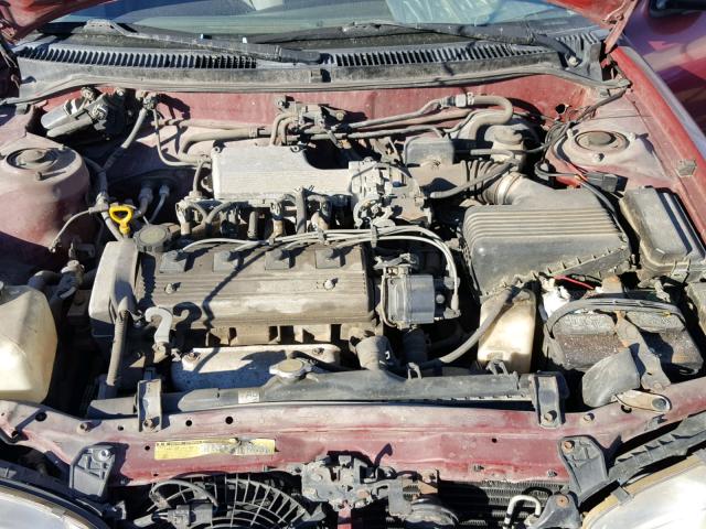 1Y1SK5266SZ076642 - 1995 GEO PRIZM BASE ბურგუნდია ფოტო 7