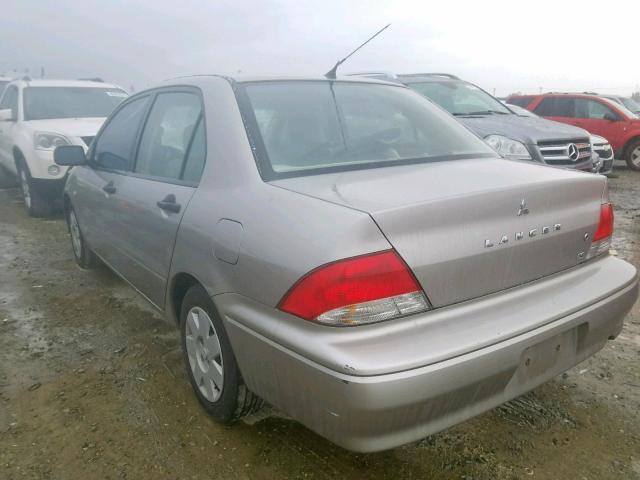 JA3AJ26E02U082158 - 2002 MITSUBISHI LANCER ES SILVER photo 3