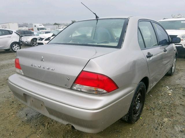 JA3AJ26E02U082158 - 2002 MITSUBISHI LANCER ES SILVER photo 4