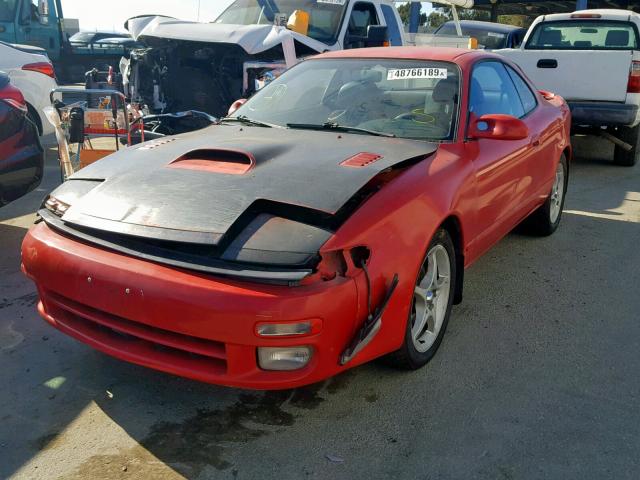 JT2ST87F3P0131709 - 1993 TOYOTA CELICA GT RED photo 2