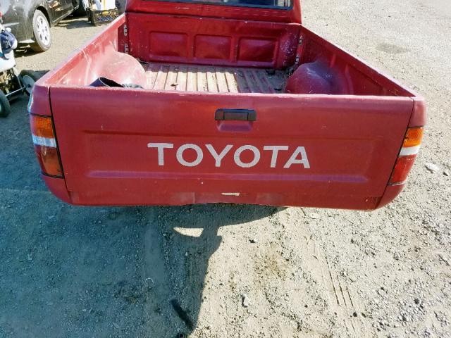 JT4RN81A4N0094776 - 1992 TOYOTA PICKUP 1/2 BURGUNDY photo 6