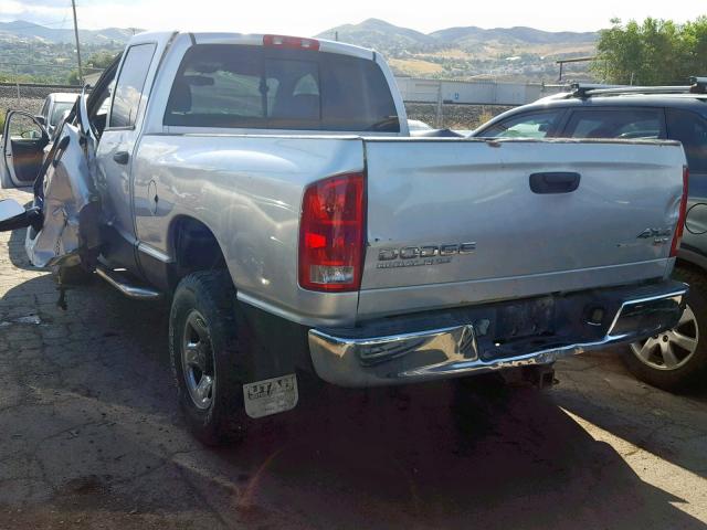 3D7KU28C73G840922 - 2003 DODGE RAM 2500 S SILVER photo 3