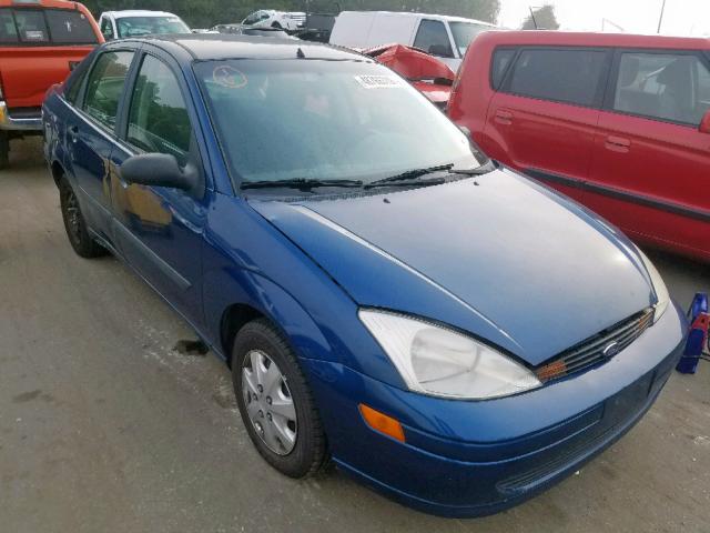 1FAFP33P0YW419352 - 2000 FORD FOCUS LX BLUE photo 1