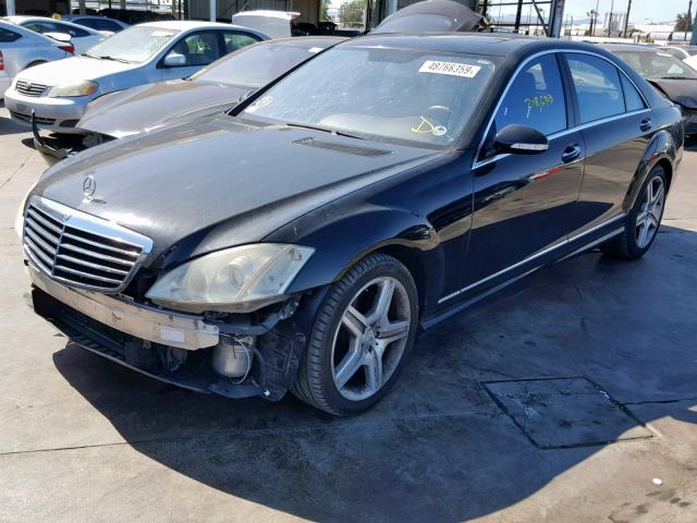 WDDNG71X68A210247 - 2008 MERCEDES-BENZ S 550 BLACK photo 2