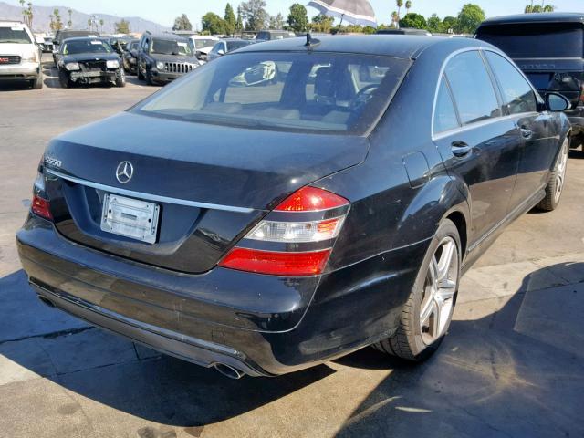 WDDNG71X68A210247 - 2008 MERCEDES-BENZ S 550 BLACK photo 4