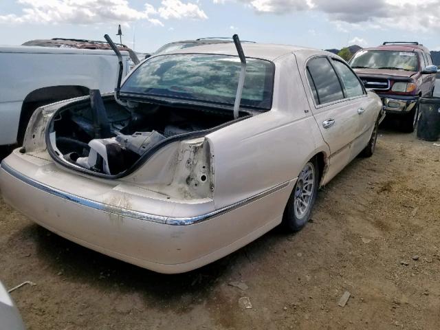 1LNFM83W5WY631183 - 1998 LINCOLN TOWN CAR C CREAM photo 4