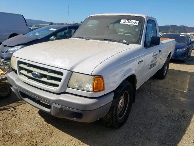 1FTYR10U31PB72212 - 2001 FORD RANGER WHITE photo 2