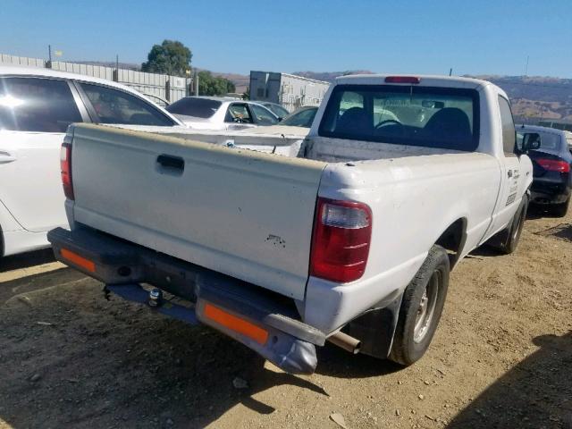 1FTYR10U31PB72212 - 2001 FORD RANGER WHITE photo 4