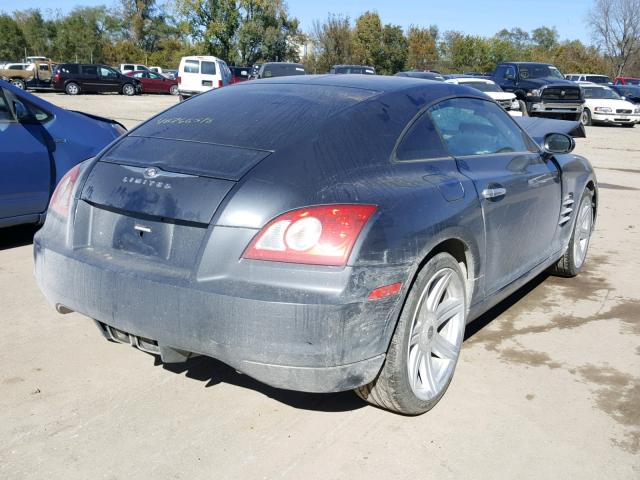 1C3AN69LX6X065819 - 2006 CHRYSLER CROSSFIRE GRAY photo 4