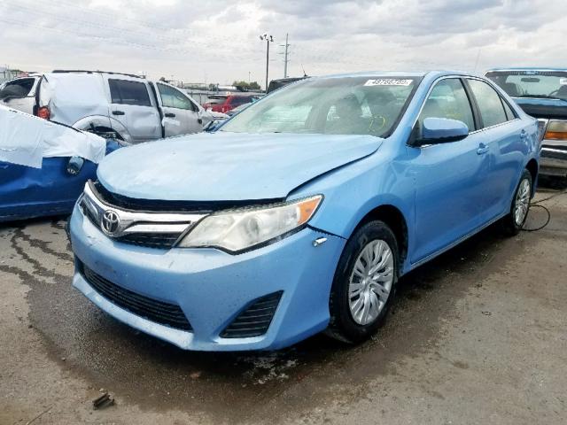 4T4BF1FK3CR270375 - 2012 TOYOTA CAMRY BASE BLUE photo 2