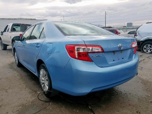 4T4BF1FK3CR270375 - 2012 TOYOTA CAMRY BASE BLUE photo 3