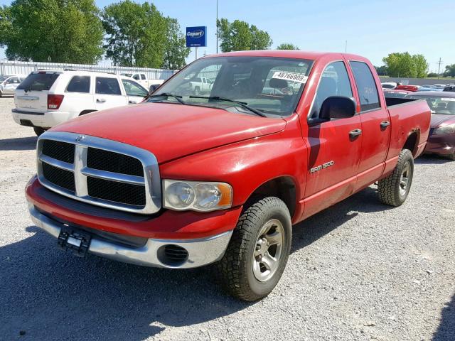 1D7HU18NX5J575470 - 2005 DODGE RAM 1500 S RED photo 2