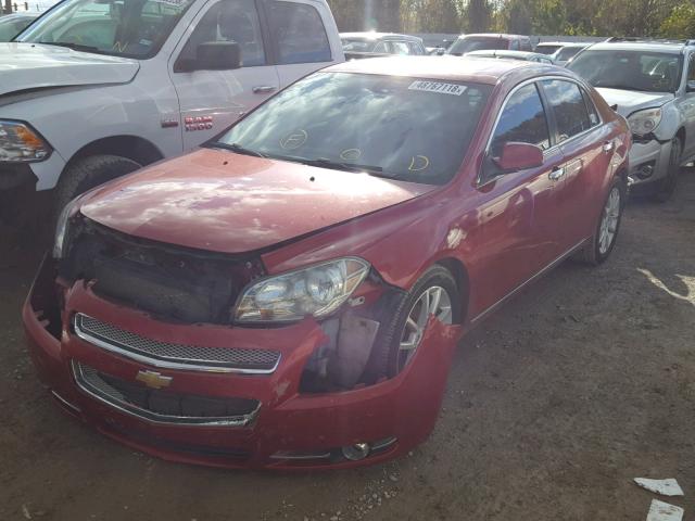 1G1ZG5E79CF372923 - 2012 CHEVROLET MALIBU LTZ RED photo 2