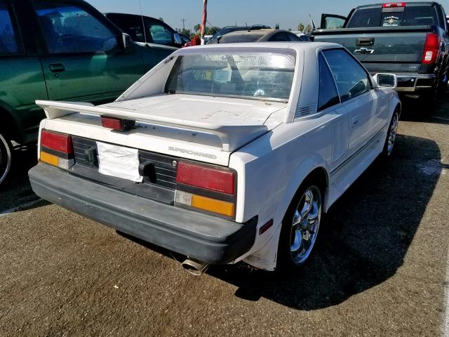 JT2AW15C5G0086257 - 1986 TOYOTA MR2 WHITE photo 4