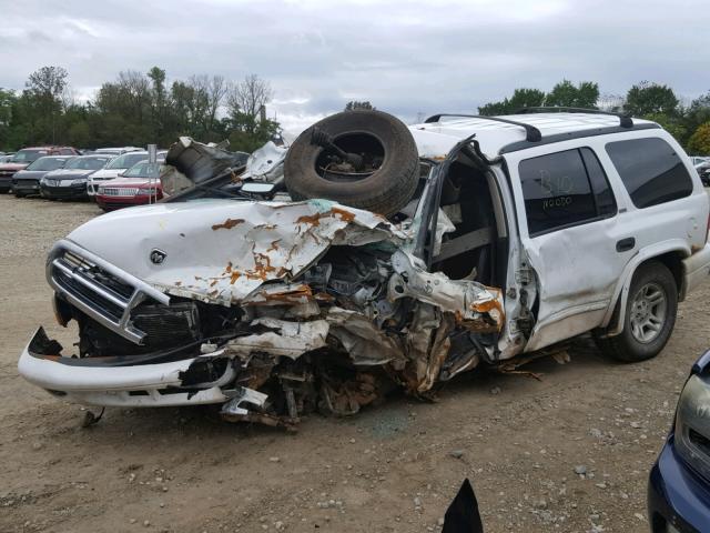 1B4HS58N82F167987 - 2002 DODGE DURANGO SL WHITE photo 9