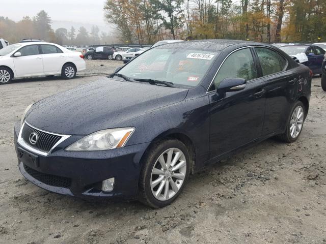 JTHCK262392029407 - 2009 LEXUS IS 250 BLUE photo 2