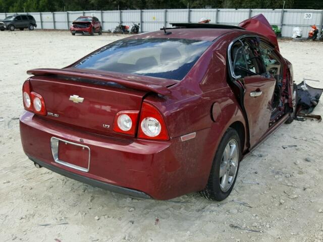 1G1ZK57B58F284166 - 2008 CHEVROLET MALIBU LTZ RED photo 4