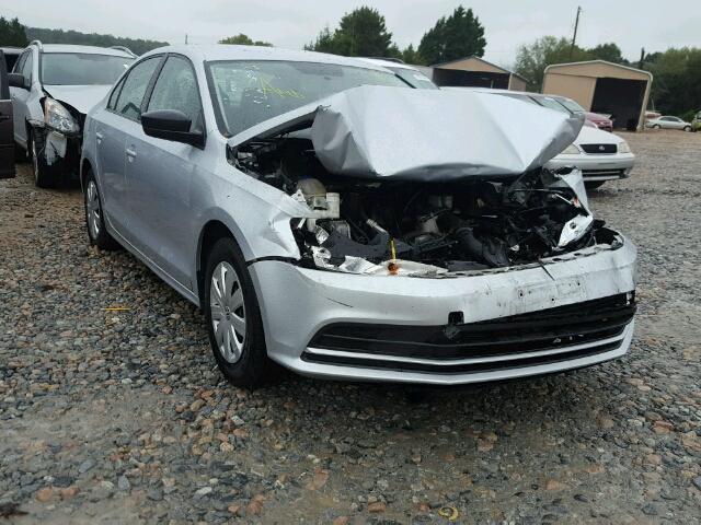 3VW2K7AJ9FM324893 - 2015 VOLKSWAGEN JETTA BASE SILVER photo 1