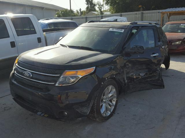 1FMHK7F84CGA03798 - 2012 FORD EXPLORER L BLACK photo 2