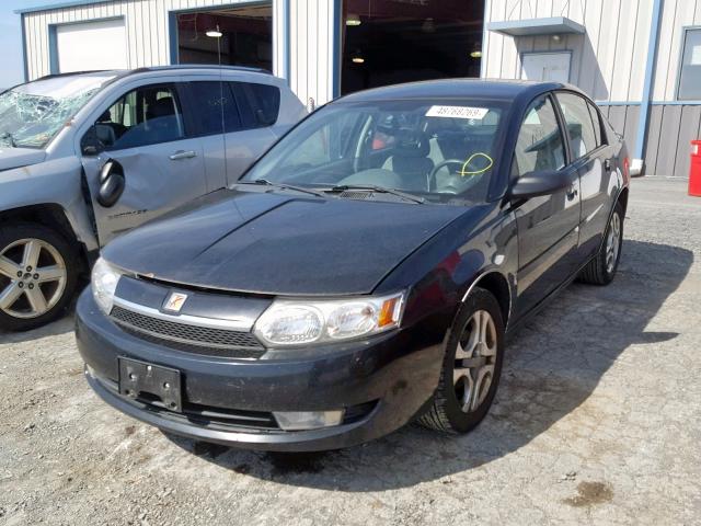 1G8AK52FX4Z115388 - 2004 SATURN ION LEVEL BLACK photo 2