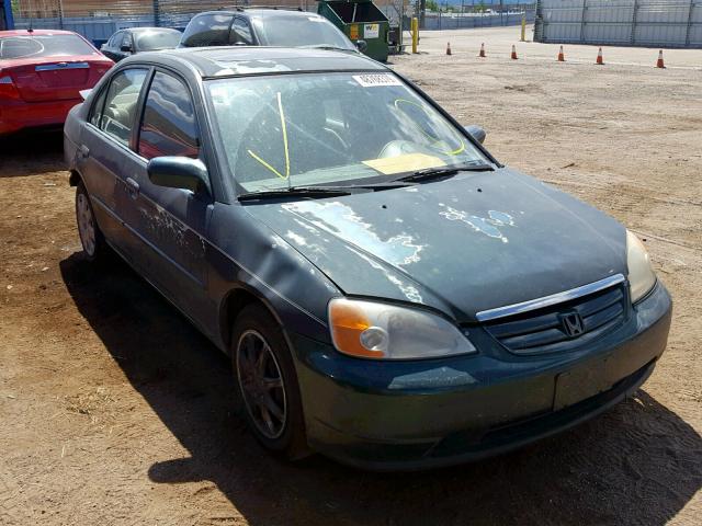 1HGES26791L001634 - 2001 HONDA CIVIC EX BLACK photo 1