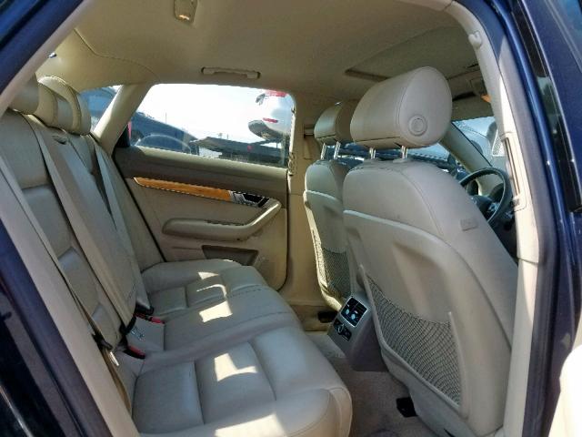 WAUDH74F67N095840 - 2007 AUDI A6 3.2 QUA BLUE photo 6