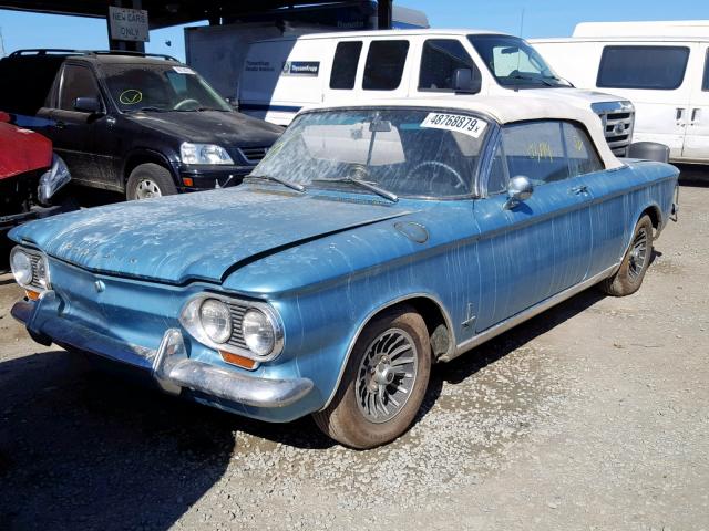 40967W234743 - 1964 CHEVROLET CORVAIR TEAL photo 2