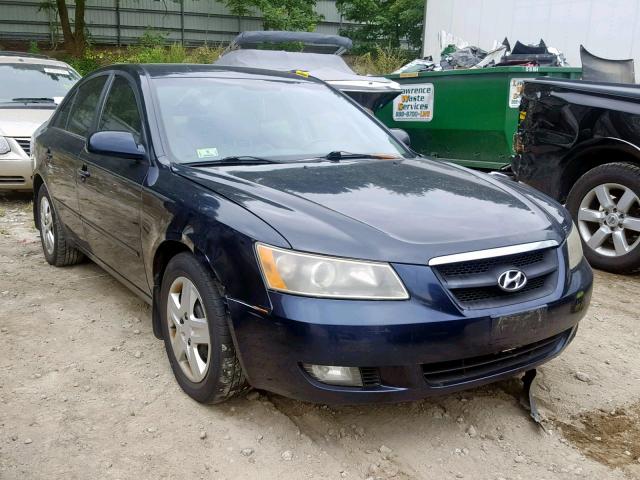 5NPEU46F96H103488 - 2006 HYUNDAI SONATA GLS BLUE photo 1