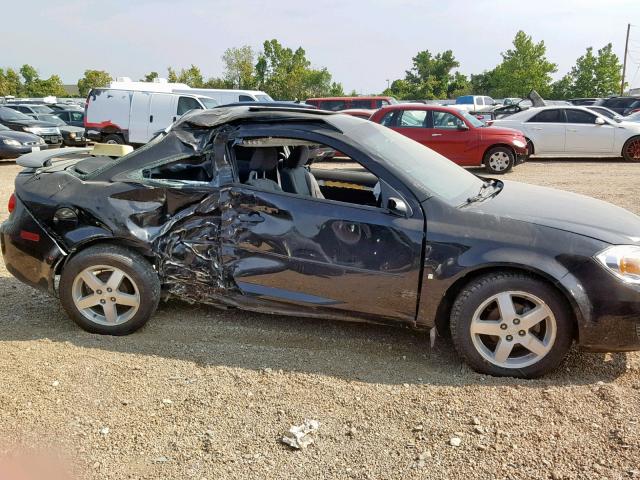 1G1AL15F367831824 - 2006 CHEVROLET COBALT LT BLACK photo 9