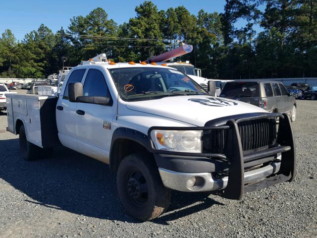 3D6WH48A37G788263 - 2007 DODGE RAM 3500 S WHITE photo 1