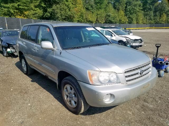 JTEHF21A410001427 - 2001 TOYOTA HIGHLANDER SILVER photo 1