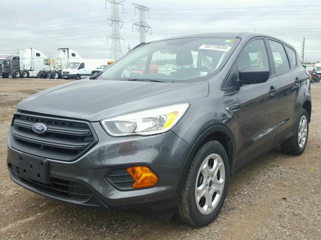 1FMCU0F72HUA50341 - 2017 FORD ESCAPE S GRAY photo 2