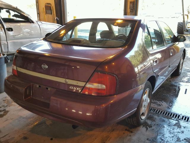 1N4DL01DX1C212808 - 2001 NISSAN ALTIMA XE MAROON photo 4