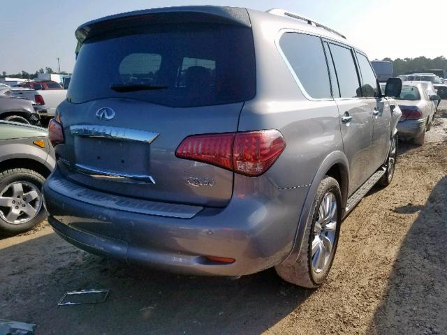 JN8AZ2NE6D9060901 - 2013 INFINITI QX56 GRAY photo 4